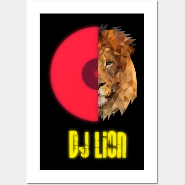 DJ Lion Wall Art by Jackson Lester